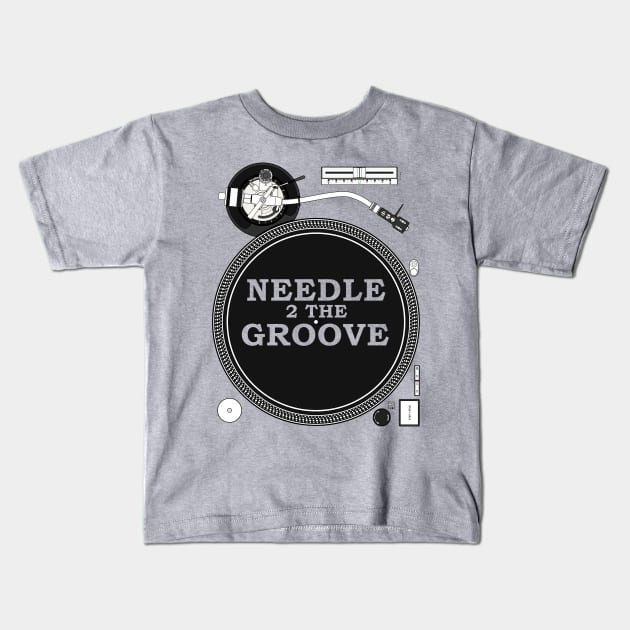 Needle to the Groove Kids T-Shirt by Tee4daily